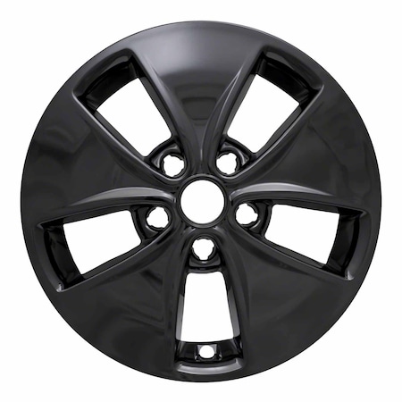 Coast2Coast 16", 5 Flared Spoke, Gloss Black, Plastic, Set Of 4, Not Compatible With Steel Wheels IWCIMP400BLK